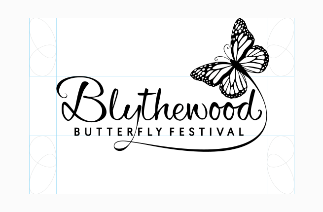 Custom festival logo design sketch
